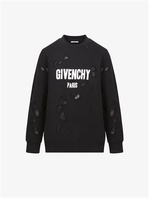 givenchy paris sweatsuit|givenchy destroyed sweatshirt.